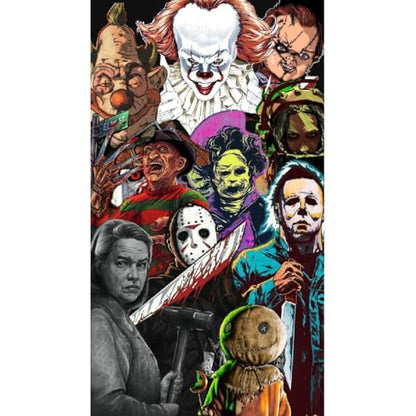 Kromaion Large Horror Diamond Art Kits for Adults, Halloween 5D Big Diamond Painting Kits for Adults Beginner, DIY Full Drill Gem Art Painting Diamond Dots for Home Wall Decor 15.7x25.5inch