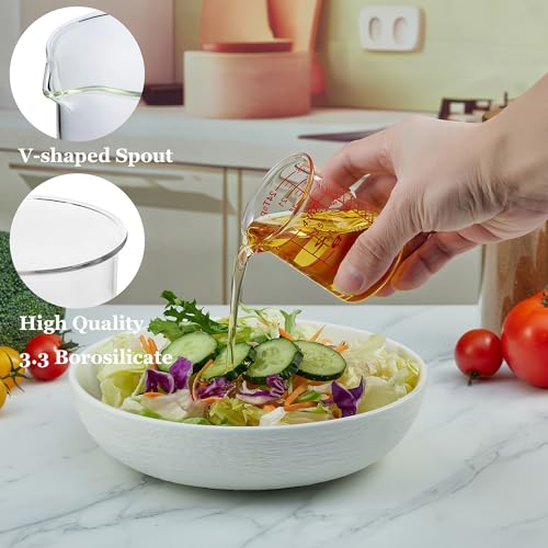 Ackers BORO3.3 4 oz/120 ml Glass Measuring Cup with V-Shaped Spout, 1 Count - size: 120 ML (4 Oz)-SINGLE