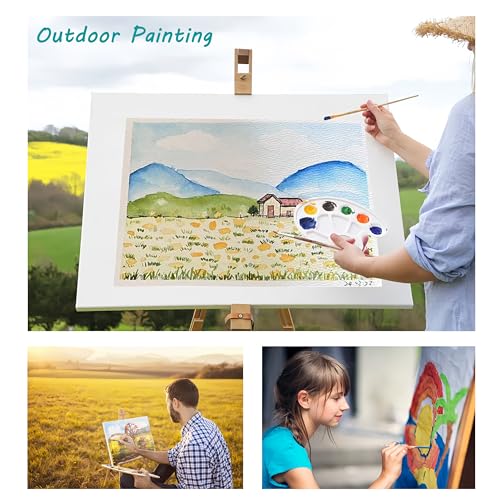 Silunkia 120 Sheets 100% Cotton Watercolor Paper 9 x 12 for Painting 140lb - size: 9 x 12