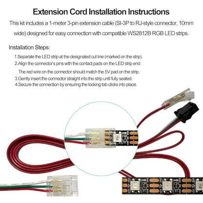 LED Light Box Kit for 3D Printed Light, RGB LED Strip Lights for Bambu Lab 3D Printer WS2812B, Smart App Control Small Lamp for MakerWorld DIY Models, USB 5V (5M/16.4FT & 3Pack APP Control) - style: 5M/3PCS APP Control