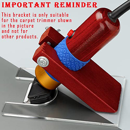 Shearing Guide for Carpet Trimmer, Rug Tufting Shearing Guide, Solid Wood Rug Tufting Carver Holder Base, Carpet Trimmer Bracket Tool for Keeping Rugs Flat, Excluding Carpet Trimmer - color: Shearing Guide for Carpet Trimmer