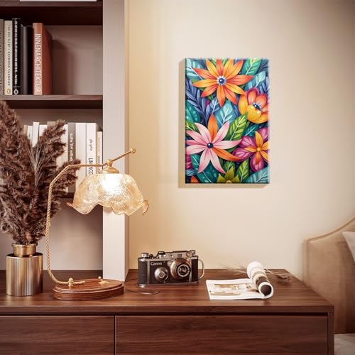 JOOZ Flowers Paint by Numbers Kit for Adults with Frame, 8x12Inch - color: Flowers 083