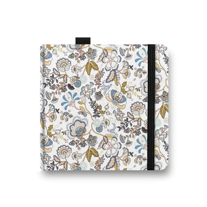 5x5 Watercolor Sketchbook,Mixed Media Pad,Travel Portable Drawing Journal | 140LB/300gsm 20Sheets/40Pages Watercolor Paper,Cold Press,Cloth Fabric Hardcover,Sewing Binding,Lay-Flat.Grey Flower - color: 300gsm-Grey Flower