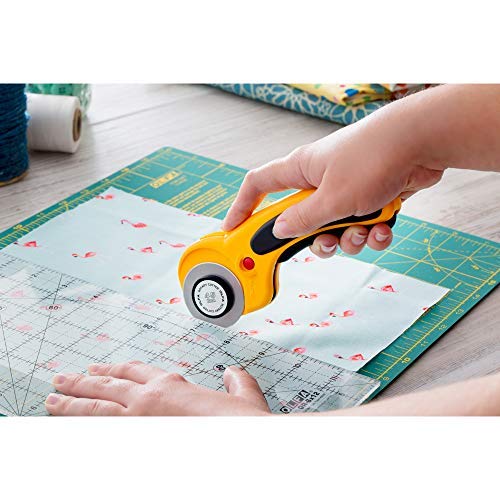 OLFA 45mm Ergonomic Squeeze-Handle Rotary Cutter (RTY-2/DX) - Auto-Retract