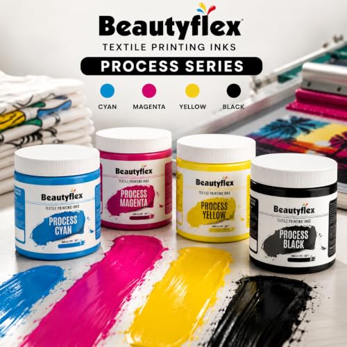 Process Magenta Screen Printing Ink, 8 oz Plastisol Fabric Ink - color: Process Magenta, size: 8 fl oz