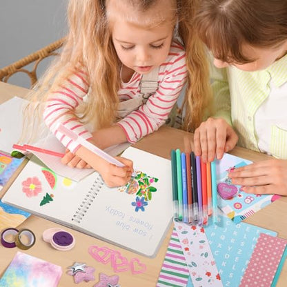 Nsrzua DIY Journal Kit for Girls,Toys for Ages 8-14 and Birthday Gifts for Girls. - color: purple