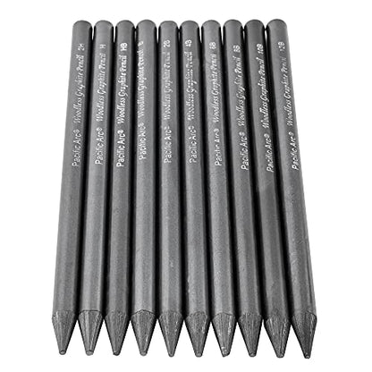 Pacific Arc Woodless Graphite Pencil 6 Pack Set, 2H, for Sketching, Drawing, Coloring and Art - color: 2H