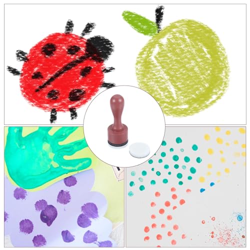 Oruola 13Pcs Ink Blending Tool, Brown Ink Blending Brushes and 12 Pcs Replacement Refill Sponge Domed Foam Pads Art Supplies for Scrapbooking Painting Drawing Art Supplies Distressing Blending