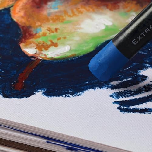 SoHo Urban Artist Fine Textured Professional Pastel Paper Pad - 140 lb. - 8x8 Acid-Free Fine Textured Canvas Paper with Glassine Sheets, 20 Perforated Sheets, Durable Oil Pastel Paper for Artists - size: 8x8"