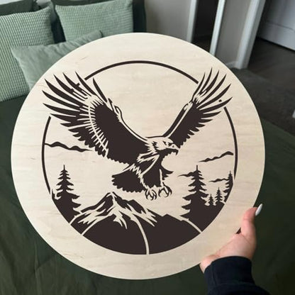 Wood Burning Stencils for Painting 12" Eagle Stencil - style: Eagle