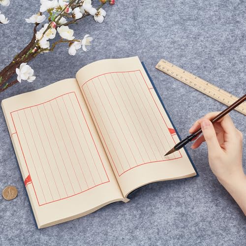 FINGERINSPIRE Chinese Calligraphy Drawing Felt Mat 24.6x31.5inch Gray Portable Calligraphy Utensils Organizer Rolls Mat Sumi Xuan Paper Painting Felt Desk Pad for Practice Calligraphy Chinese Painting