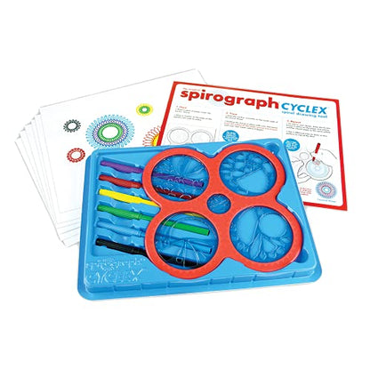 Spirograph – Cyclex Set – Art Kit – Rotating Stencil Wheel Creates Countless Designs – For Ages 8+ - style: Cyclex
