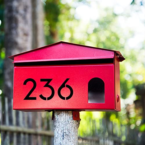 DXCYZ 14 Inch Large Number Stencils Kit 0-9 Address Number Stencil, 10PCS Reusable Plastic Painting Number Templates for Mailbox Signs, Door, Cars, Trucks, Home, Window (14 Inch) - size: 14 Inch
