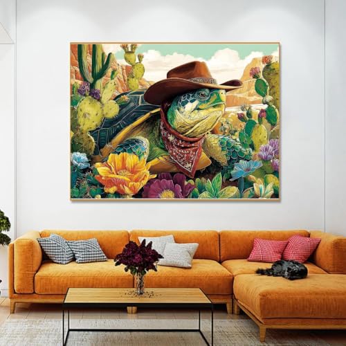 Cowboy Turtle Diamond Art Kits for Adult diamond painting kits for adults - color: DP04855