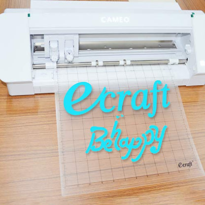 Ecraft StandardGrip Cutting Mat for Silhouette Cameo 5/4/3/2/1: 12X12inch Non-Slip Square Gridded Transparent Quilting Cut Mats Replacement Accessories for Silhouette Cameo. - color: Transparent - StandardGrip (3 pack)