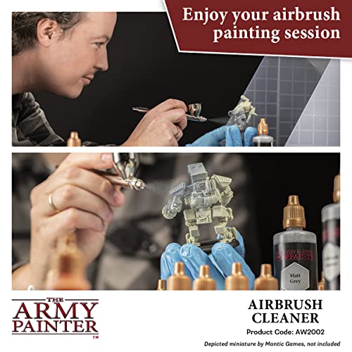 The Army Painter, Airbrush Cleaner, 100 ml dropper bottle | Cleaner for acrylic paints, for airbrushing and maintenance of Wargame miniatures and board games