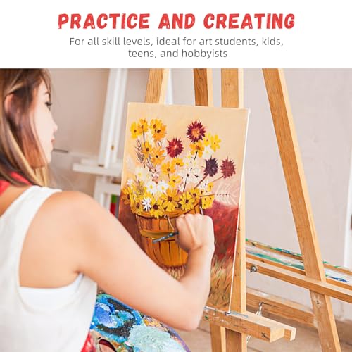 Simetufy 58 Pack 8x10 Inch Canvas Boards for Painting, Bulk Blank Canvas Panels Gesso Primed Acid-Free 100% Cotton for Acrylics Oil Watercolor Tempera Paints - size: 8"x10"- 58 pack
