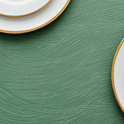 maxmill Jacquard Tablecloth Swirl Design Water Resistance Antiwrinkle Heavy Weight Soft Table Cloth for Buffet Banquet Parties Event Holiday Dinner Square 52 x 52 Inch Sage Green - color: Sage Green, size: 52" x 52" (Square)