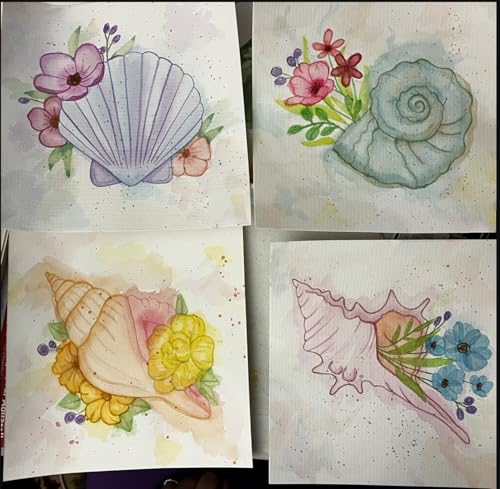 Sea Animal Stencils Reusable Turtle Shell Fish Stencil Jellyfish Octopus Dolphin Stencils for Painting on Wood Furniture Fabrics - style: Sea Animal