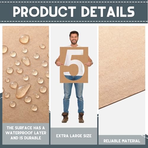 Briwooody 12 Inch Large Number Stencils, 0-9 Reusable Templates Set - size: 12 Inch