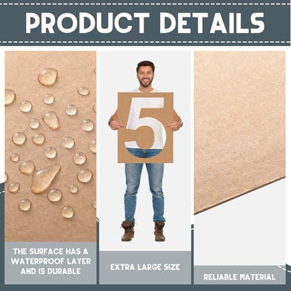 Briwooody 12 Inch Large Number Stencils, 0-9 Reusable Templates Set - size: 12 Inch