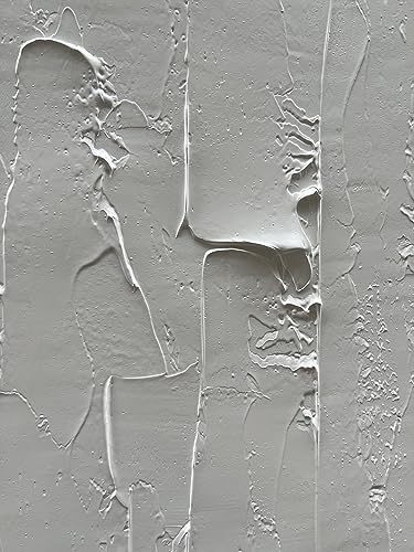 NANKAI Hand Painted Grey and White Art Canvas Paintings Minimalist Abstract Oil Painting Wall Art 40x28 Inch Art Home Decoration Wall Ready to Hang - color: Nkhb073