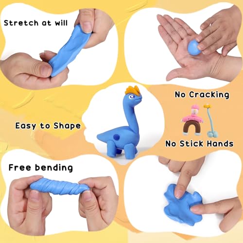 Ixiaoyoo 70 Colors Polymer Clay, Oven Bake DIY Modeling Clay for Kids - color: 70 Colors