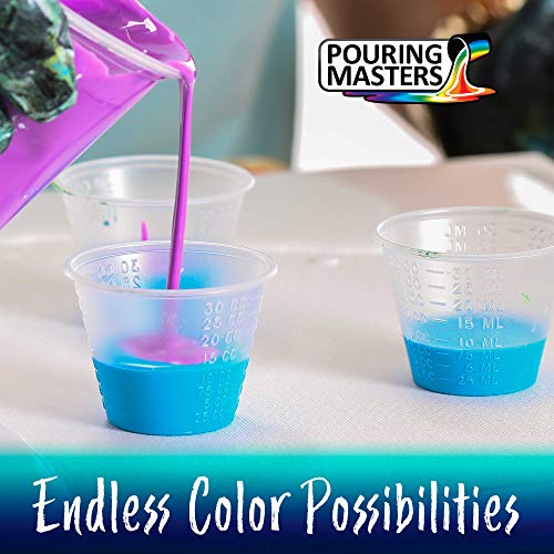Pouring Masters Lemon Zest Metallic Pearl Ready to Pour Acrylic Pouring Paint - Premium 64-Ounce Pre-Mixed Fluid Acrylic Paint - Fluid Art Supplies for Canvas, Wood, Paper, Tile & Rocks - color: Lemon Zest Metallic Pearl, size: 64 Fl Oz (Pack of 1)