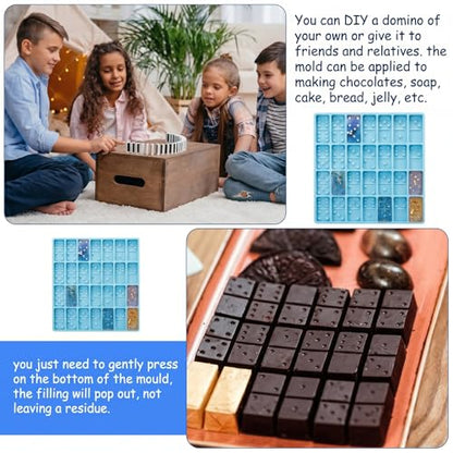 Patelai Domino Molds for Epoxy Resin Domino Resin Molds Silicone Mold - size: Classical