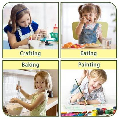 Kopokita Kids Art Smock, Toddlers Painting Apron Children Artist Smock - color: Green