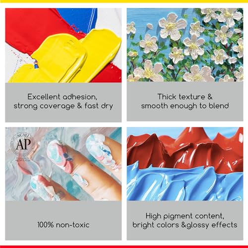 MEEDEN Naples Yellow Acrylic Paint: 1L /33.8oz Heavy Body Gloss Finish | Thick Art Paints Non-Toxic for Canvas Crafts - color: Naples Yellow - 1L