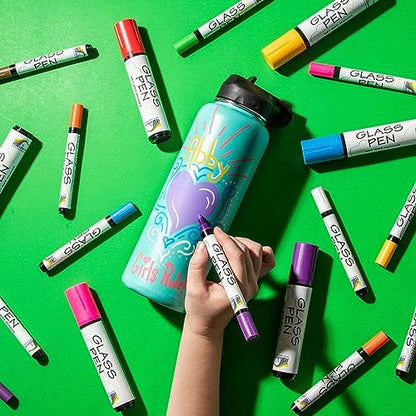 Glass Pen Window Marker: Liquid Chalk Pens for Glass (5 Pens - Fine Tip) | Graduation, Car Windows, Mirror Pen, Storefront, Wedding, Parade, Party & Holiday - Whiteboard Markers with Washable Paint - style: Fine Tip