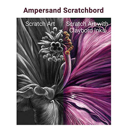 Ampersand Art Supply Scratch Art Panel: Museum Series Scratchbord, 1/8 Inch Flat Profile, 8" x 10" (Pack of 5) - size: 8" x 10" (Pack of 5)