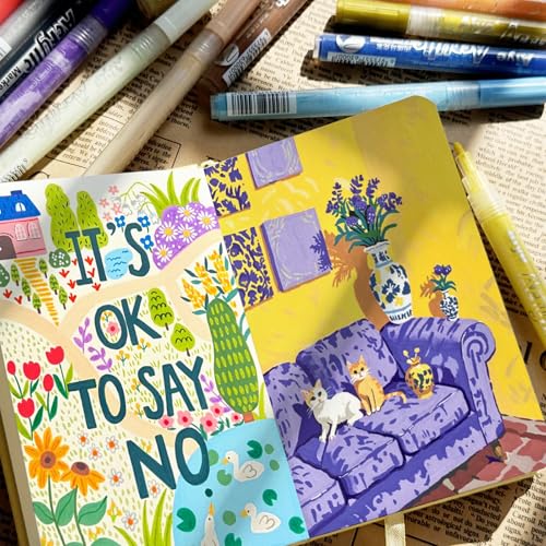 Mix Media Pad,3.5"x5.5" Small Hardcover Leather Art Sketchbook,60 Sheets(112lb/180gsm) Heavyweight Acid Free Artistic Painting Drawing Sketching Paper, Handy Pocket Journal Sketchbook.Lemon Yellow - color: 180gsm-lemon yellow