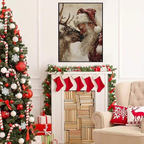 HHMATITS Christmas Diamond Art Kits for Adults 12 X 16Inch - color: Christmas-3