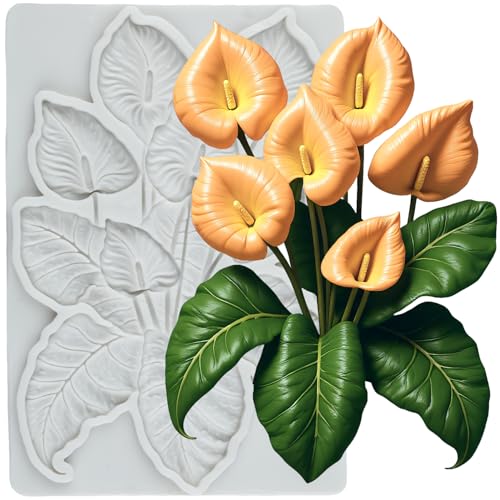 Leaf Polymer Clay Molds Monstera Leaf Silicone Mold - color: Style N