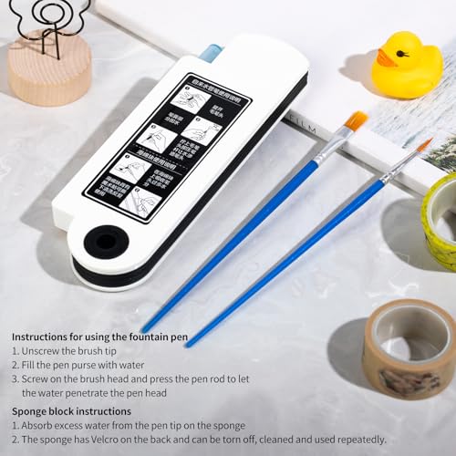 Collapsible Watercolor Paint Set with 18 colors with refillable water brush pens, 2 brushes and palettes, washable Watercolor paint set for students, adults and painting enthusiasts