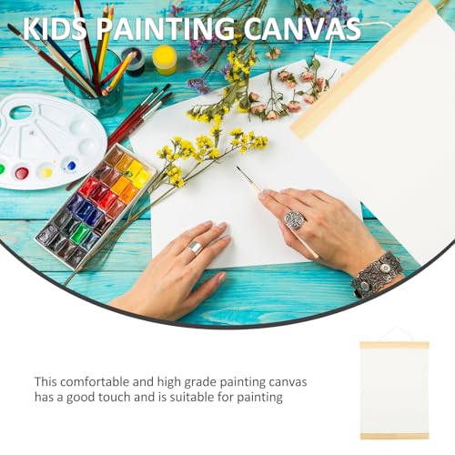 FAVOMOTO Ornament Frame White Blank Cotton Canvas Panels 3Pcs Wooden Framed Artist Canvas Board with Hanging Rope DIY Arts Accessory for Painting Acrylic Pouring Oil Paint Ornament Frames (Pack of 2) - size: 11.79 inches x 8.25 inches (Pack of 2)