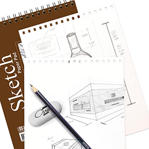 BAZIC Products Spiral Sketch Pad, Top Bound, 6 x 8 in, 50 Sheets, 48-Case - color: 50 Sheets - 6"x8", size: 48-Pack