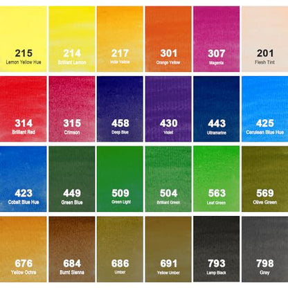 PHOENIX 24 Colors Watercolor Cakes - color: 24 Cakes