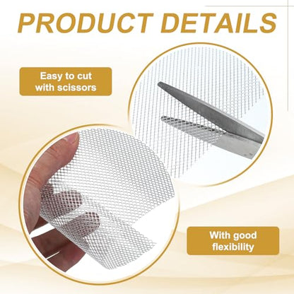 PATIKIL 2Pcs Sculpting Wire Mesh, 12" x 3ft Aluminum Wire Mesh Roll for Sculpting Modeling Arts Crafts Clay DIY Projects Model Train Scenery Jewelry Masks Home Decor Art, Silver - size: 12" x 3ft