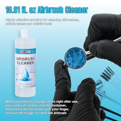FansArriche Airbrush Cleaner, 16.91 fl oz Air Brush Cleaning Solution - size: 16.91 Fl Oz (Pack of 1)
