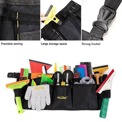 NEWISHTOOL Oxford Pocket Apron 13 Pocket Work Waist Tool Apron