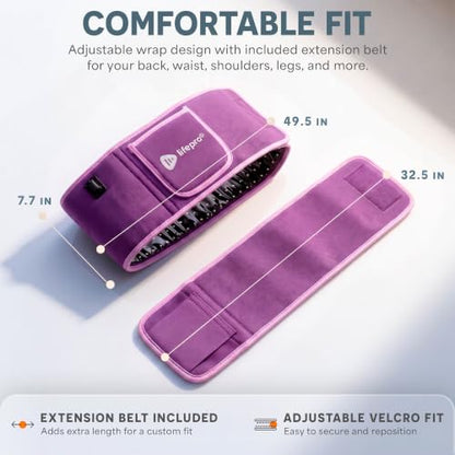 Lifepro Allevared Red Light Therapy Belt -105 Triple Chip LED Belt - color: Purple