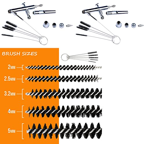Airbrush Cleaning Kit, BD-778 Airbrush Cleaning Pot with 5 Cleaning Brushes, 5 Cleaning Picks, 3 Filters, 1 Wash Needle for Airbrush Needle, Nozzle Cleaning