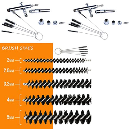 Airbrush Cleaning Kit, BD-778 Airbrush Cleaning Pot with 5 Cleaning Brushes, 5 Cleaning Picks, 3 Filters, 1 Wash Needle for Airbrush Needle, Nozzle Cleaning