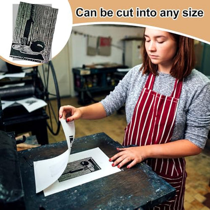 Yeaqee 2 Pcs 12 x 18 Inch Linoleum Blocks for Printmaking, Gray - color: Gray, size: 12 x 18 Inch