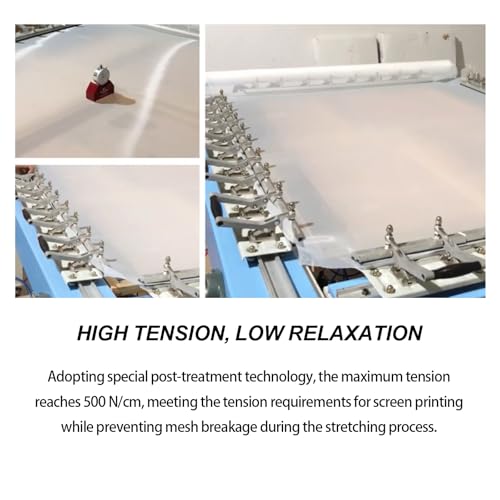 OTGMGCB 1.27m x 2m Silk Screen Printing Mesh (150mesh/59T) | Professional Screen Printing Screens, High-Definition Mesh Stencil for T-Shirt, Paper & Fabric Printing