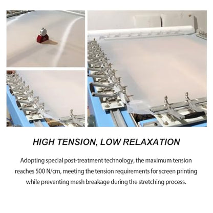 OTGMGCB 1.27m x 2m Silk Screen Printing Mesh (150mesh/59T) | Professional Screen Printing Screens, High-Definition Mesh Stencil for T-Shirt, Paper & Fabric Printing