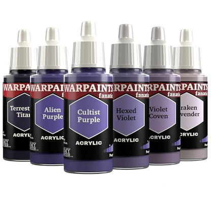 The Army Painter, Warpaints Fanatic Flexible Triad: Purples 6x18ml | Quality Acrylic Miniature Hobby Model Paint Set for Dnd & Warhammer 40K Figures - color: Flexible Triad: Purples
